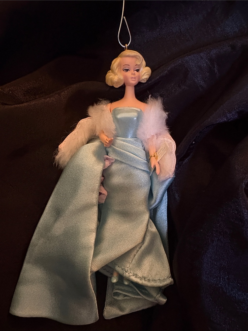 Vintage 2005 Hallmark Keepsake Delphine Barbie Christmas ornament.